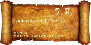 Tankovics Péter névjegykártya